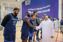 NYU Abu Dhabi basketball team