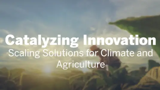 •	AIM For Scale at Catalyzing Innovation: Scaling Solutions for Climate and Agriculture Event