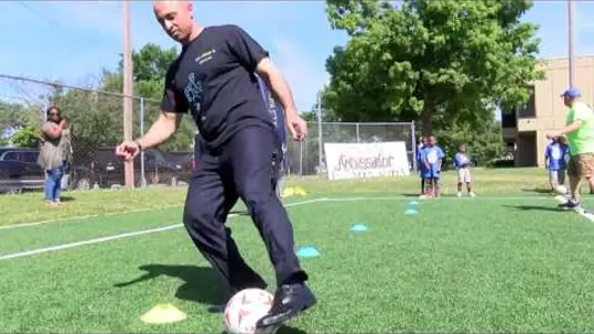 United Arab Emirates ambassador dedicates field, plays soccer with Cleveland students