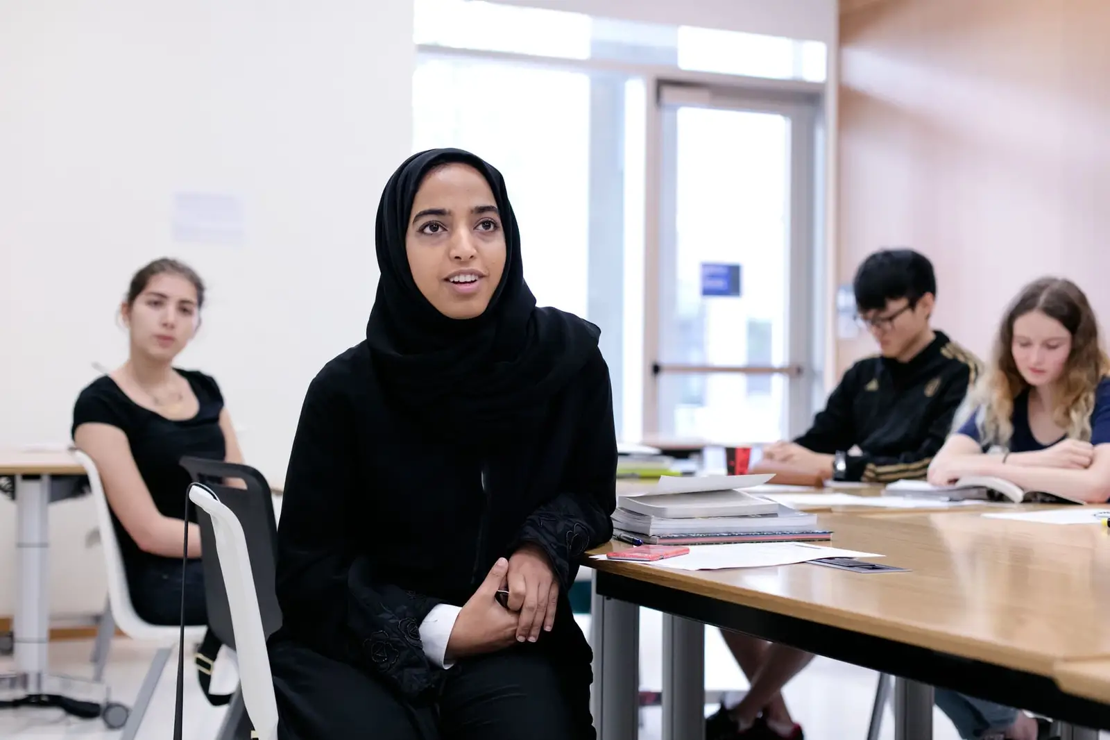 Students in classroom