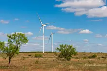 Two wind turbines